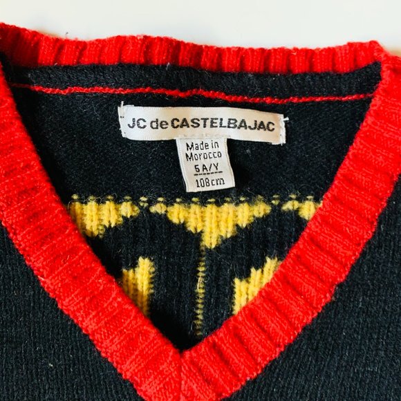 JC DE CASTELBAJAC FOR OKAIDI wool sweater EUR 5A - Picture 3 of 6